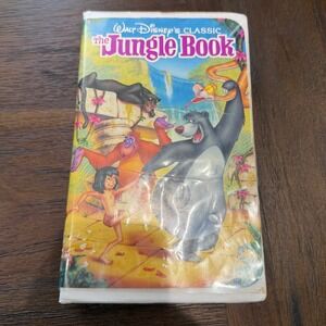 Walt Disney The Jungle Book VHS Black Diamond Classic Clamshell Case 1991 VTG
